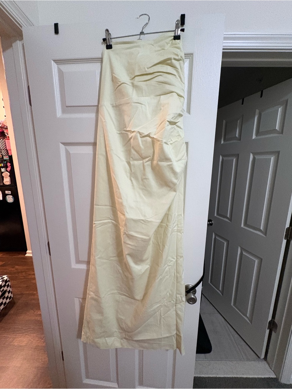 Showpo Yellow Strapless Maxi Dress